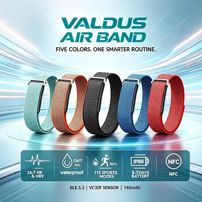Smartwatch Watches For Girls - Braccialetto Intelligente VALDUS Air Band per