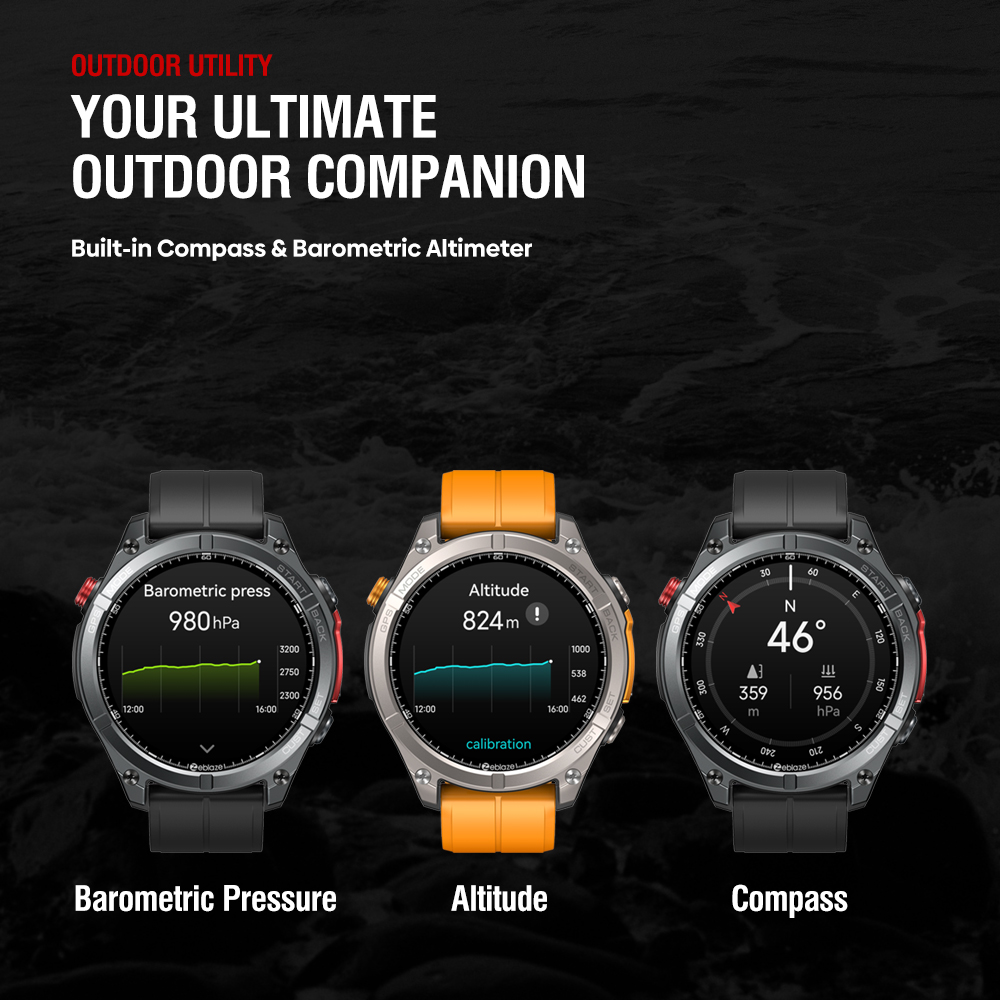 NUOVO Zeblaze Stratos 4 GPS Sm - Altimeter Compass Watch recensione e prezzo